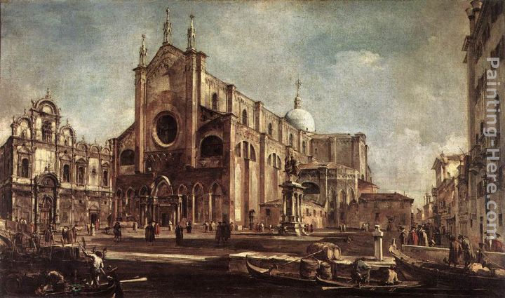 Campo Santi Giovanni e Paolo painting - Francesco Guardi Campo Santi Giovanni e Paolo art painting